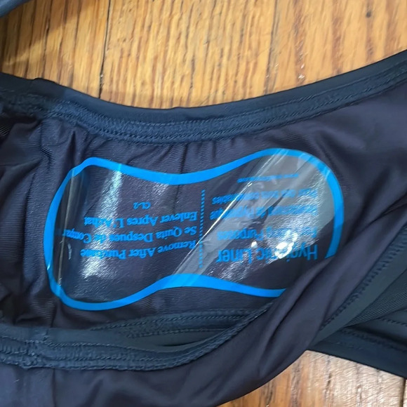 Tommy Hilfiger Bandeau Top Classic Bikini Bottom Swimsuit Navy size M NWT - Picture 10 of 13